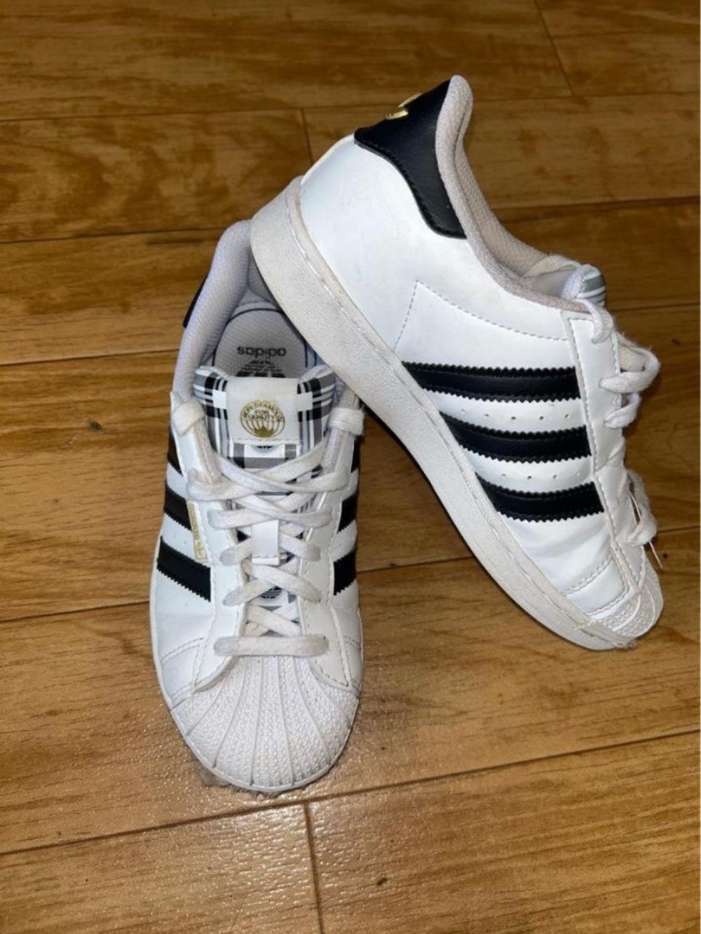 adidas White and Black  Low-Top Sneakers